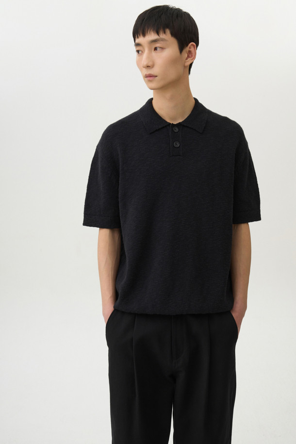 24/7 series - 스웨터 - CROCHE COTTON COLLAR KNIT (247)