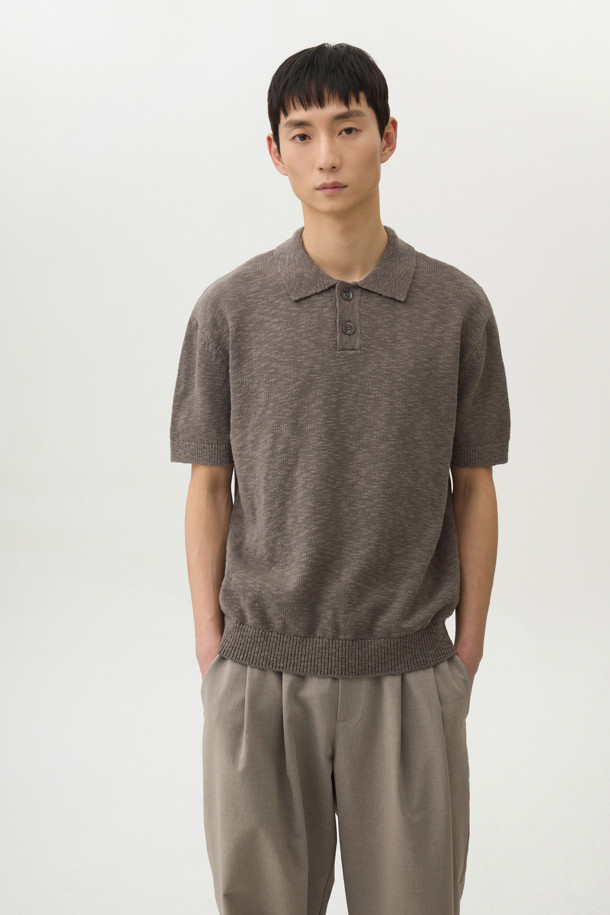 24/7 series - 스웨터 - CROCHE COTTON COLLAR KNIT (247)