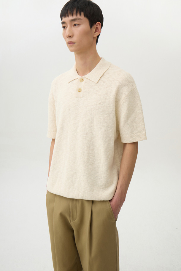 24/7 series - 스웨터 - CROCHE COTTON COLLAR KNIT (247)