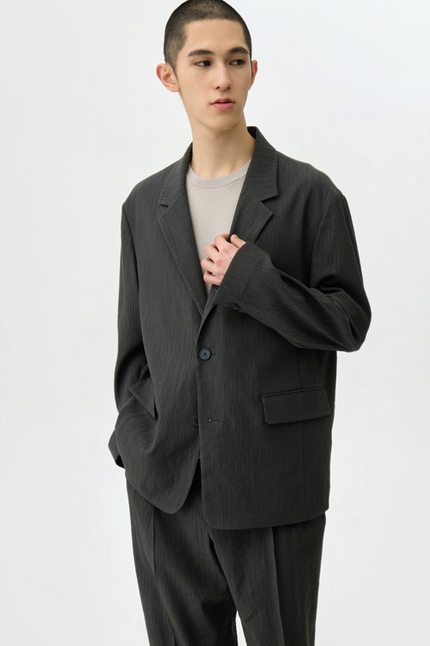 24/7 series - 수트/블레이저자켓 - SHEER CREASE TAILORED JACKET (SEERSUCKER) 247