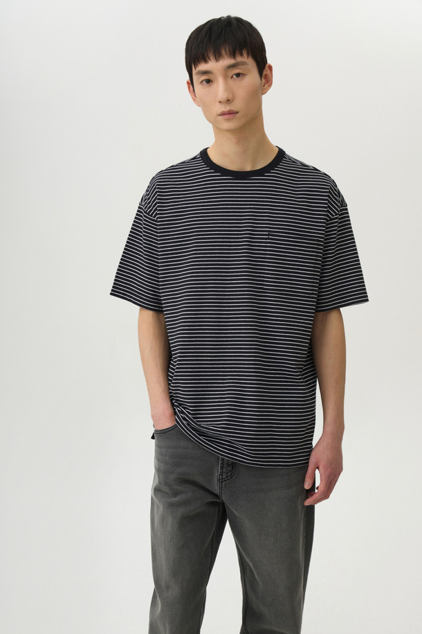 24/7 series - 반팔티셔츠 - USA COTTON 20's STRIPE TEE