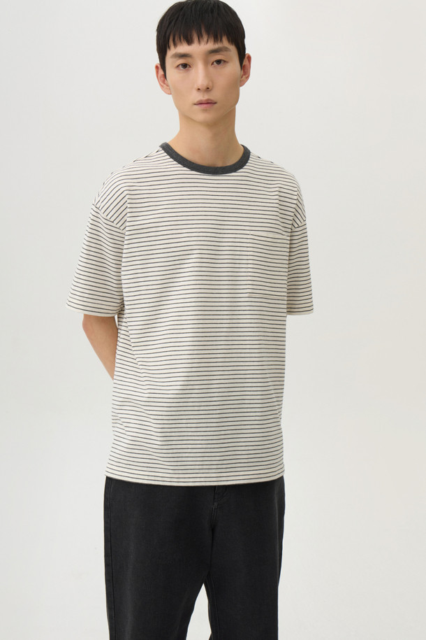 24/7 series - 반팔티셔츠 - USA COTTON 20's STRIPE TEE