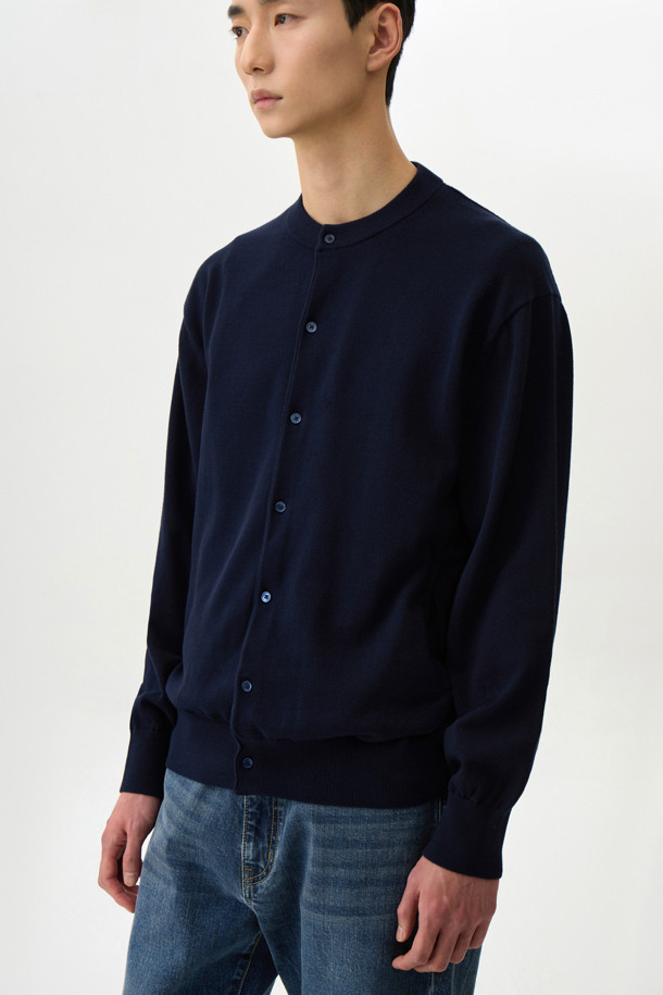 24/7 series - 가디건 - HIGHGAUGE ROUND NECK CARDIGAN (247)