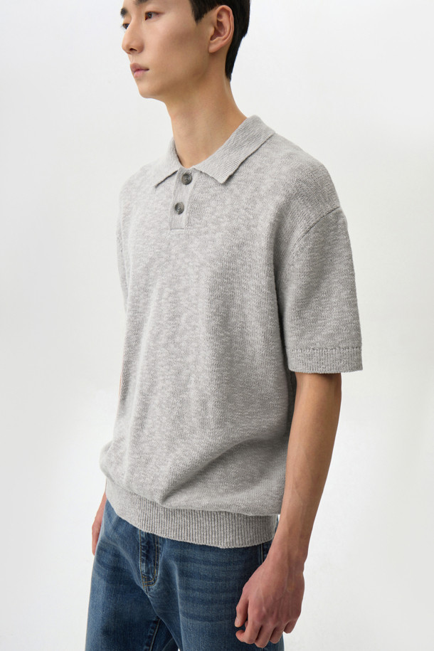 24/7 series - 스웨터 - CROCHE COTTON COLLAR KNIT (247)