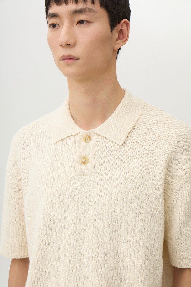 24/7 series - 스웨터 - CROCHE COTTON COLLAR KNIT (247)