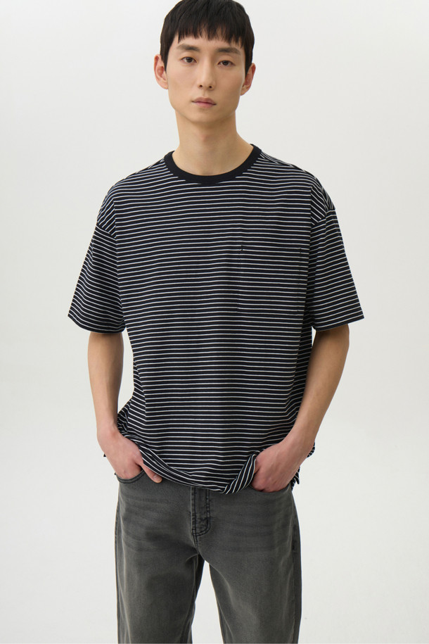 24/7 series - 반팔티셔츠 - USA COTTON 20's STRIPE TEE