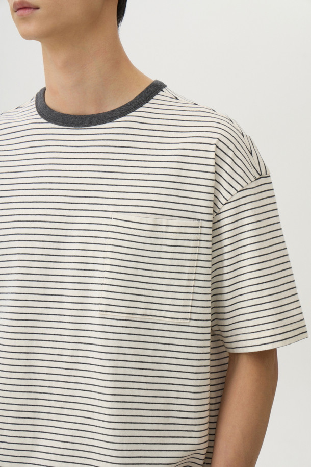 24/7 series - 반팔티셔츠 - USA COTTON 20's STRIPE TEE