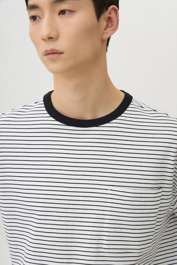 24/7 series - 반팔티셔츠 - USA COTTON 20's STRIPE TEE