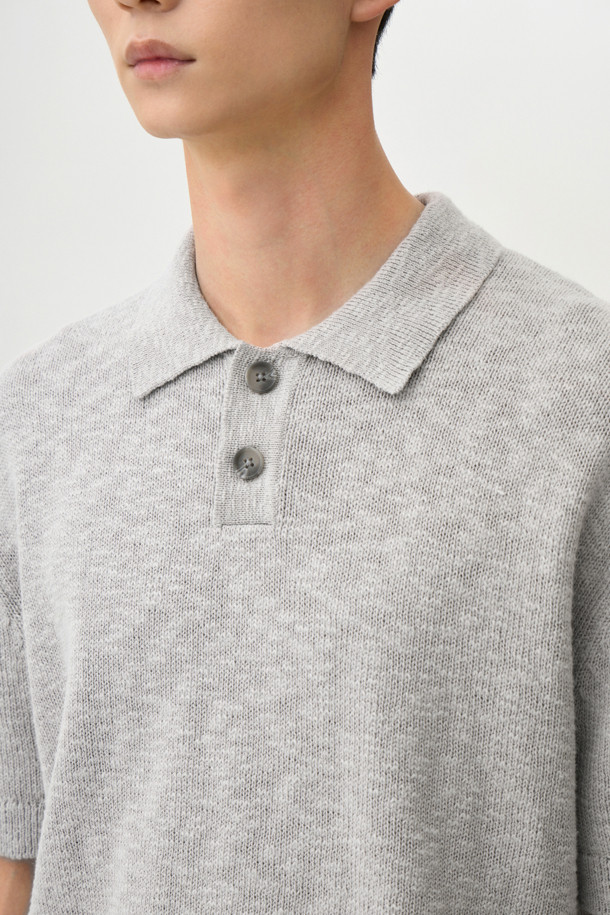 24/7 series - 스웨터 - CROCHE COTTON COLLAR KNIT (247)