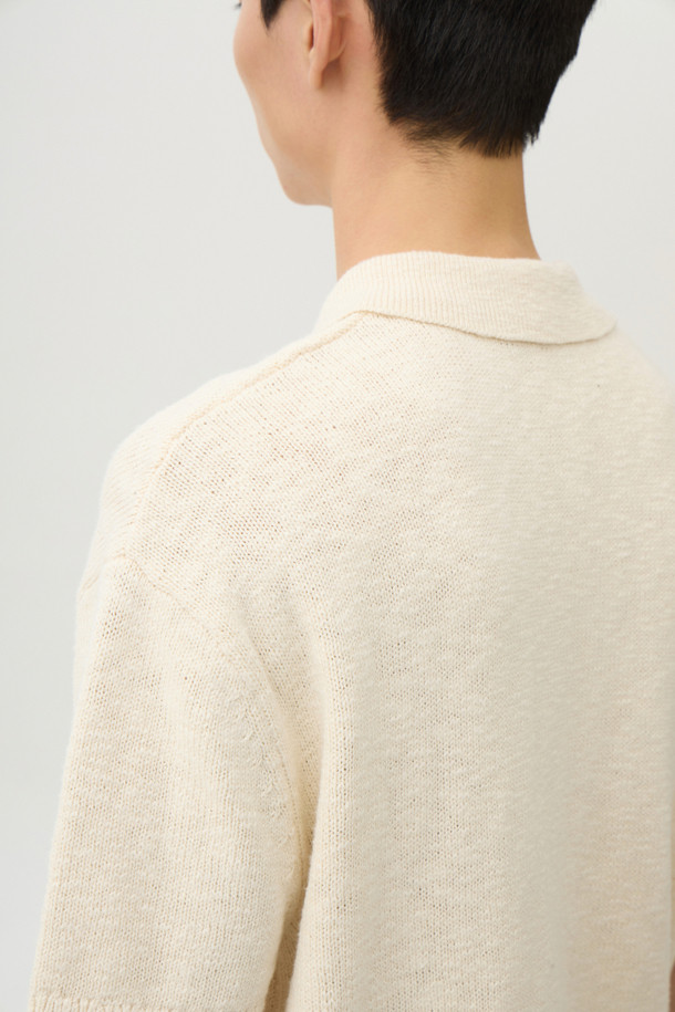 24/7 series - 스웨터 - CROCHE COTTON COLLAR KNIT (247)