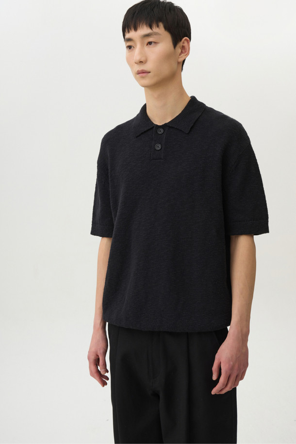 24/7 series - 스웨터 - CROCHE COTTON COLLAR KNIT (247)