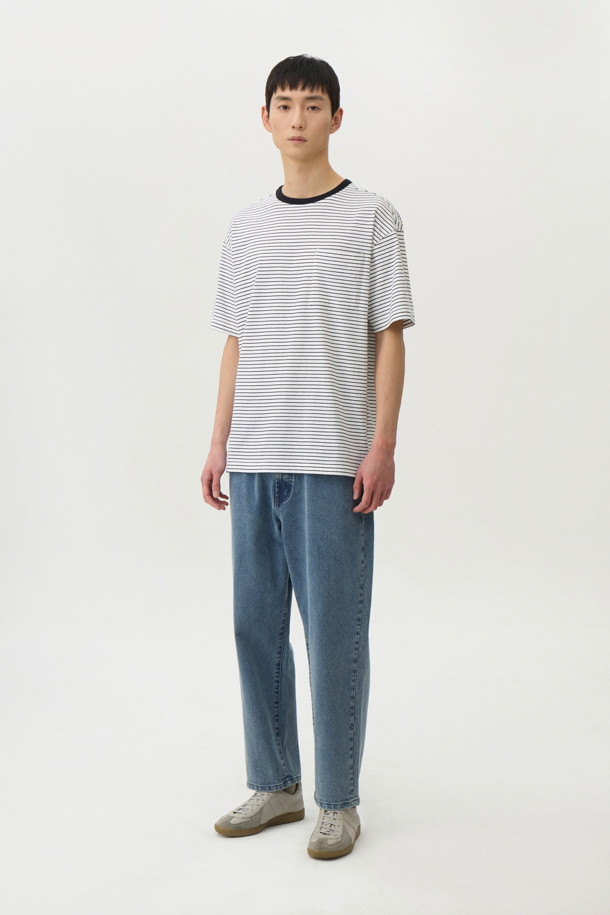 24/7 series - 반팔티셔츠 - USA COTTON 20's STRIPE TEE