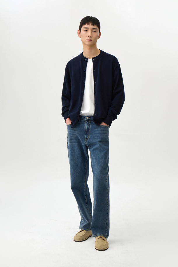 24/7 series - 가디건 - HIGHGAUGE ROUND NECK CARDIGAN (247)