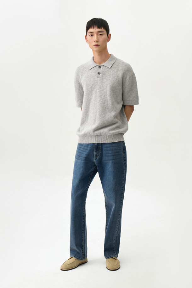 24/7 series - 스웨터 - CROCHE COTTON COLLAR KNIT (247)