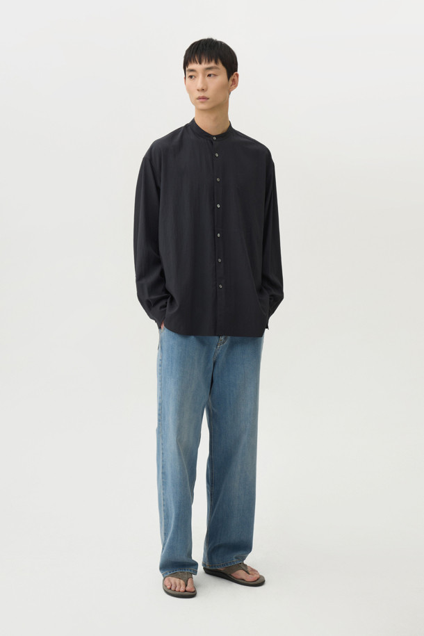 24/7 series - 긴팔셔츠 - VOILE CREASE OVERSIZED SHIRTS (247)