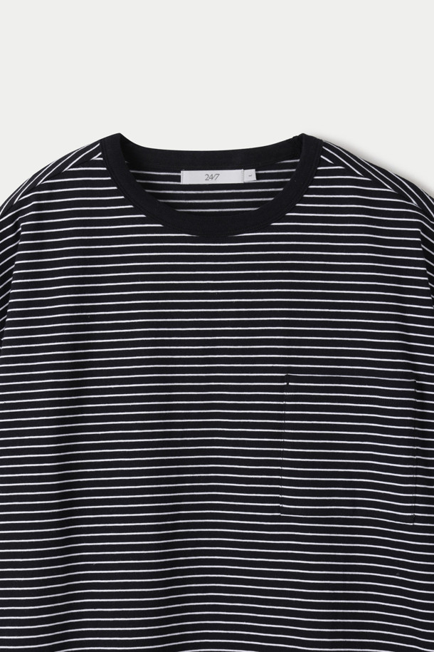 24/7 series - 반팔티셔츠 - USA COTTON 20's STRIPE TEE