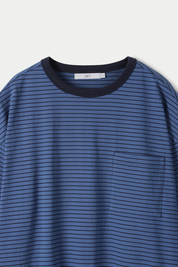 24/7 series - 반팔티셔츠 - USA COTTON 20's STRIPE TEE