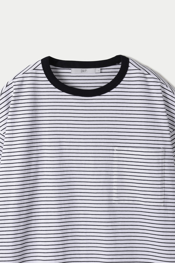 24/7 series - 반팔티셔츠 - USA COTTON 20's STRIPE TEE