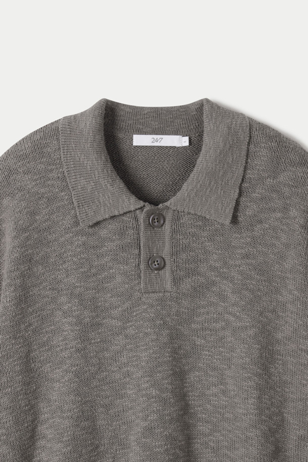 24/7 series - 스웨터 - CROCHE COTTON COLLAR KNIT (247)