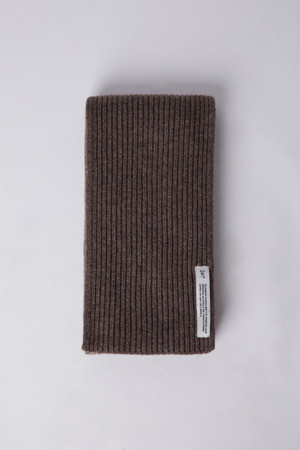 EVERYDAY WOOL CASHMERE MUFFLER (247)_BROWN_0