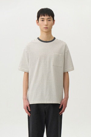 USA COTTON 20's STRIPE TEE