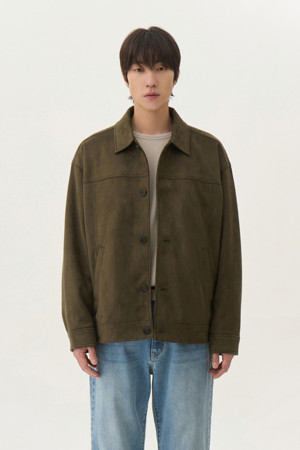 SUEDE CROPPED TRUCKER JACKET (247)