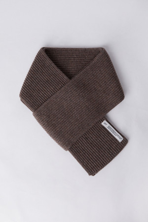 EVERYDAY WOOL CASHMERE MUFFLER (247)_BROWN_4