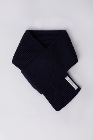EVERYDAY WOOL CASHMERE MUFFLER (247)_NAVY_4