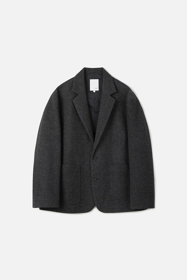 WOOL 헤링본 자켓 (247)_GREY_0