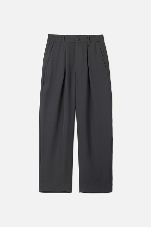 TEIJIN LUNALITE LOOSE TAPERED PANTS (247)_GREY_0