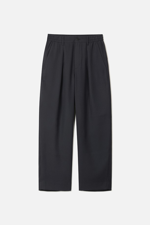 TEIJIN LUNALITE LOOSE TAPERED PANTS (247)_NAVY_0