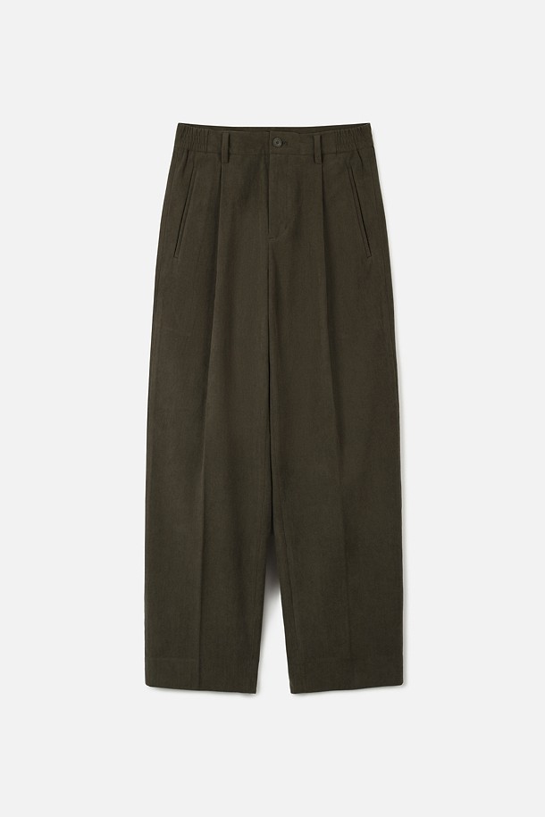 CORDUROY 세미 와이드 팬츠 (247)_BROWN_0
