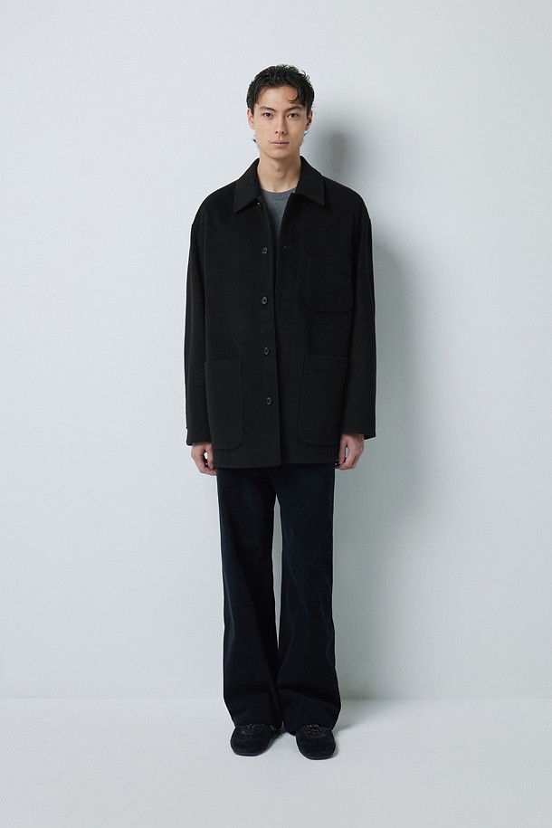 CASHMERE BLENDED 프렌치 워크 자켓 (247)_BLACK_1