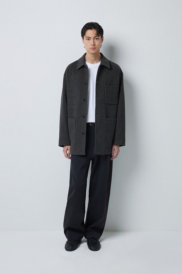 CASHMERE BLENDED 프렌치 워크 자켓 (247)_GREY_1