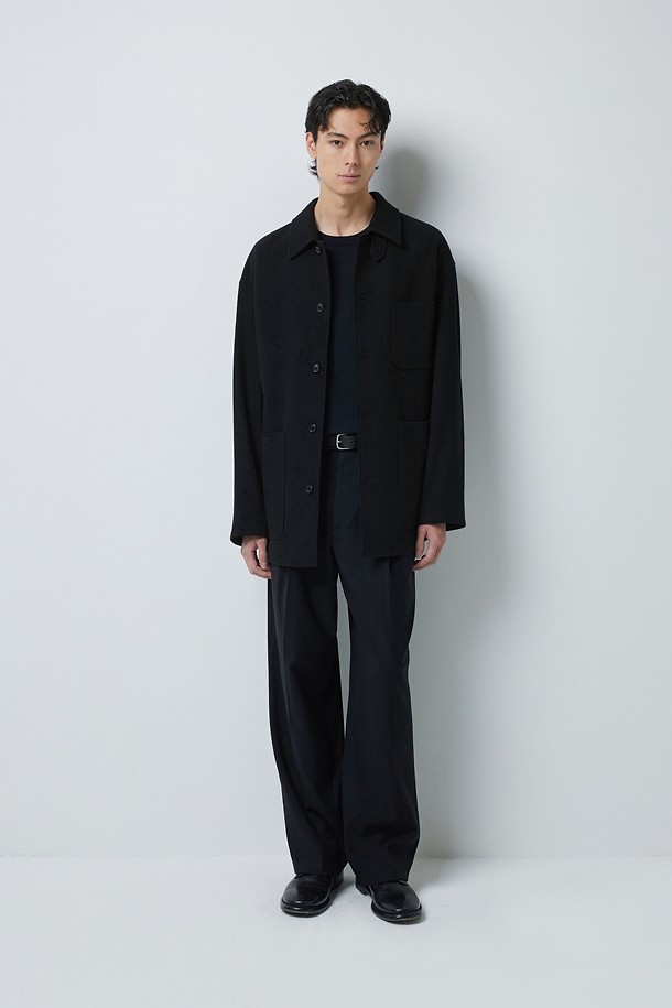 WOOL 프렌치 워크 자켓 (247)_BLACK_1