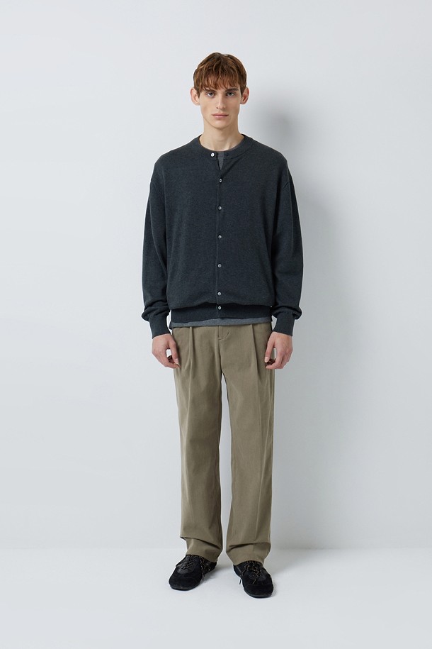 CORDUROY 세미 와이드 팬츠 (247)_GREY_1