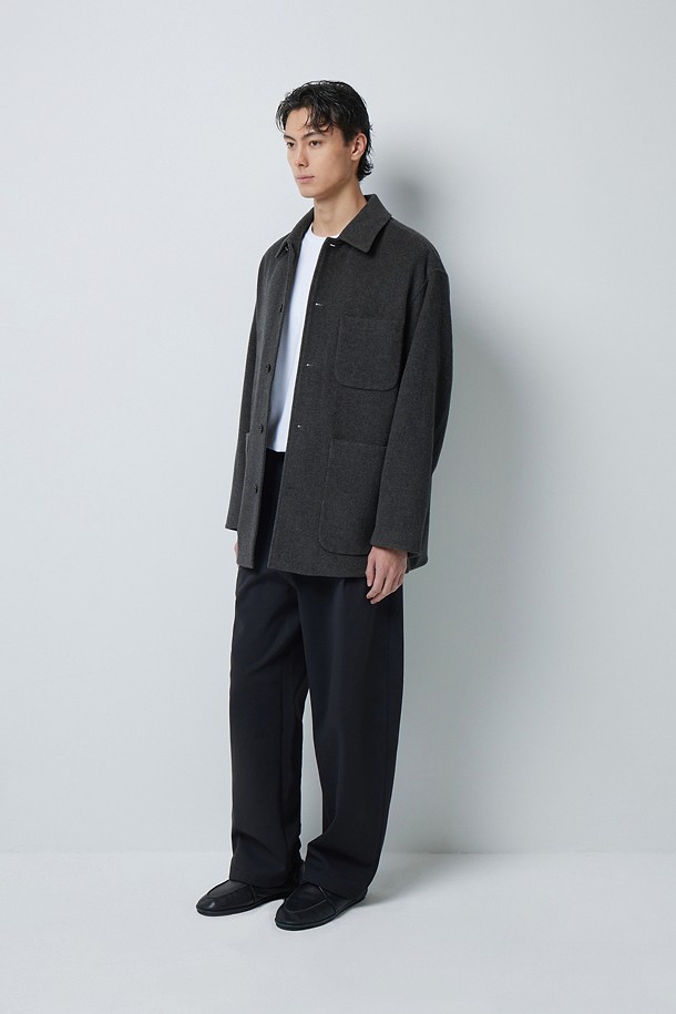 CASHMERE BLENDED 프렌치 워크 자켓 (247)_GREY_2