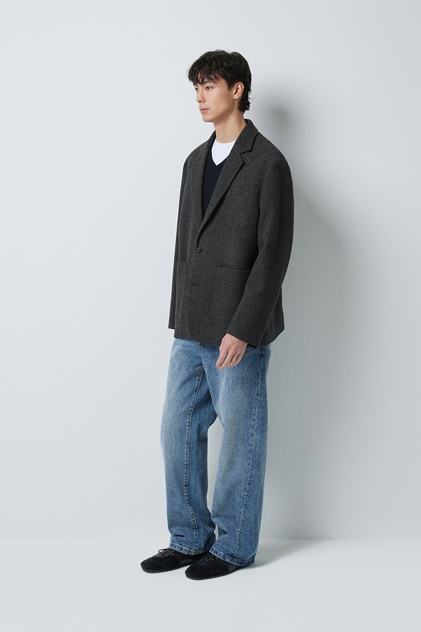 WOOL 헤링본 자켓 (247)_GREY_2