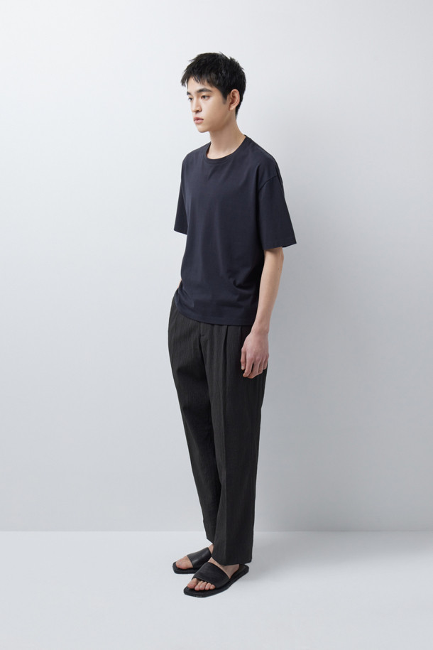 CREASE SEERSUCKER SET-UP PANTS (247)_GREY_2