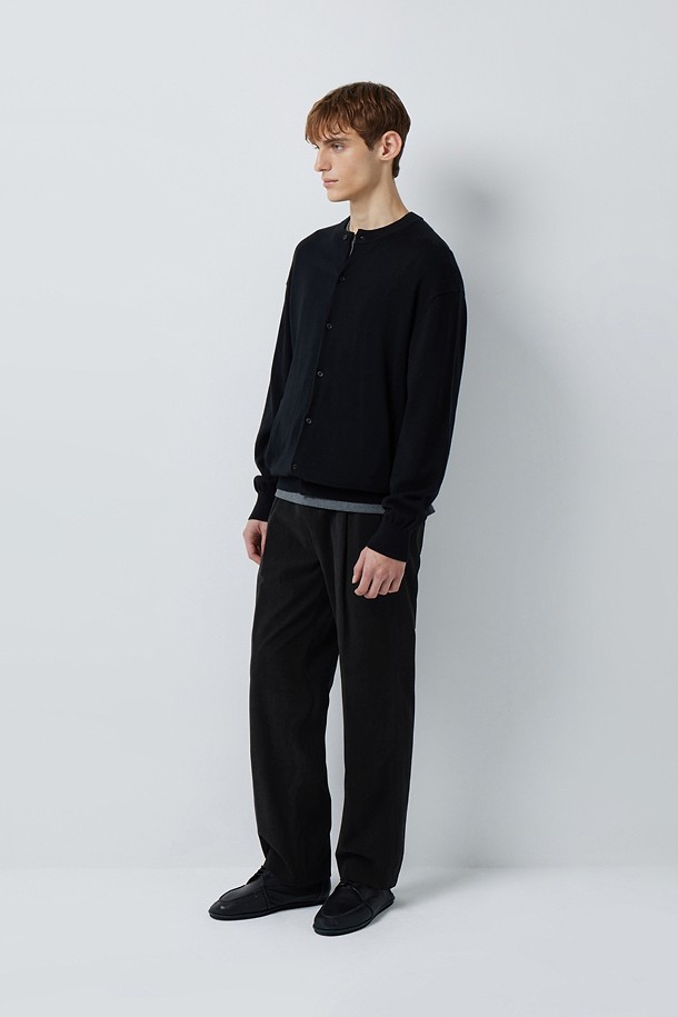 CORDUROY 세미 와이드 팬츠 (247)_BLACK_2