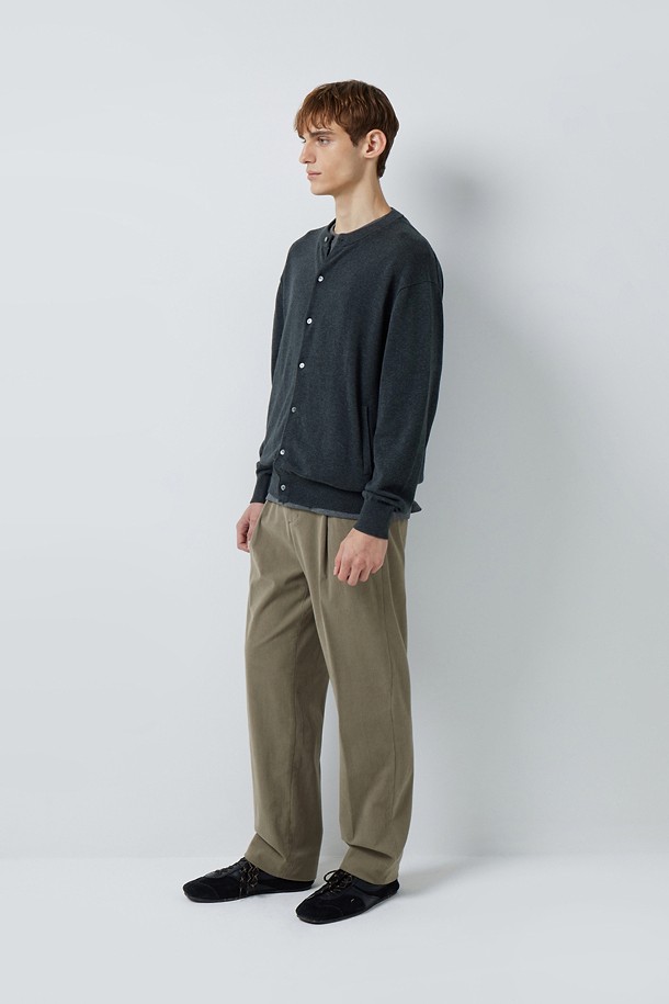 CORDUROY 세미 와이드 팬츠 (247)_GREY_2