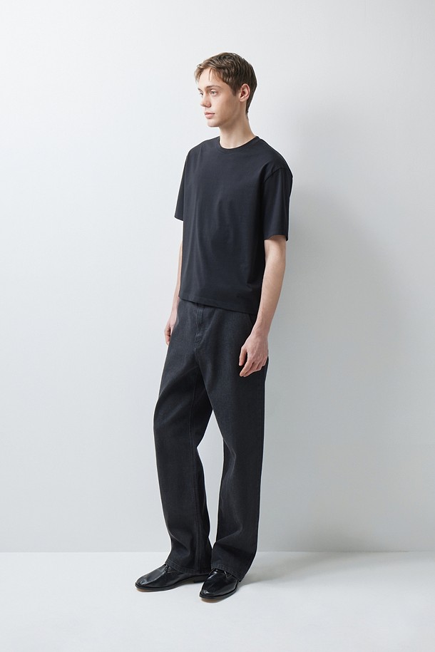 COTTON ASKIN BLENDED CROP TEE (247)_BLACK_2