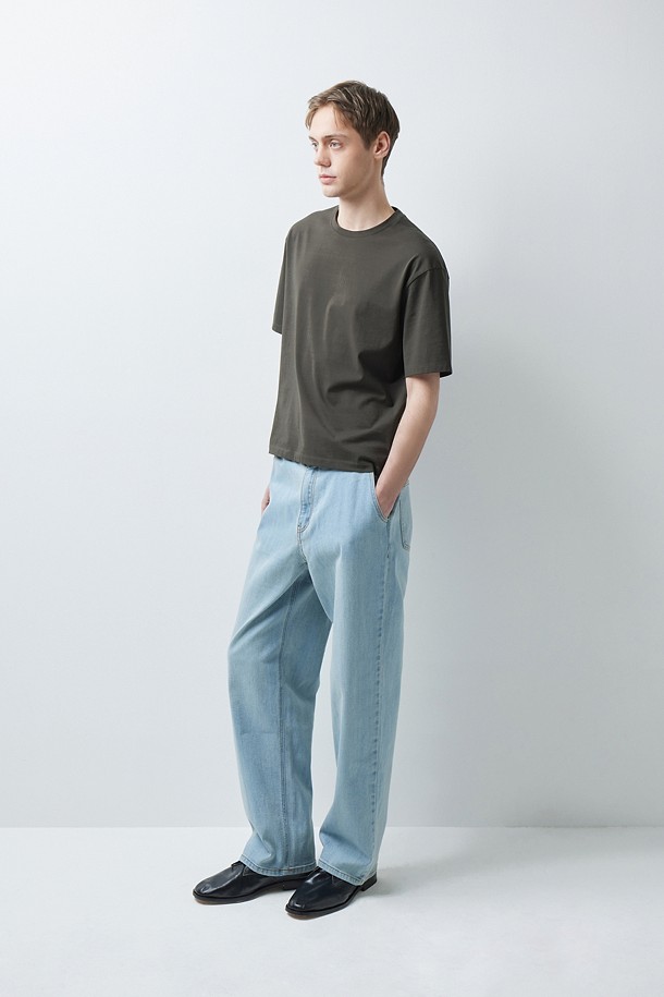 COTTON ASKIN BLENDED CROP TEE (247)_BROWN_2