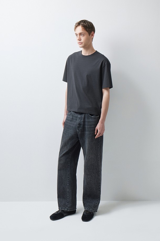 COTTON ASKIN BLENDED CROP TEE (247)_GREY_2