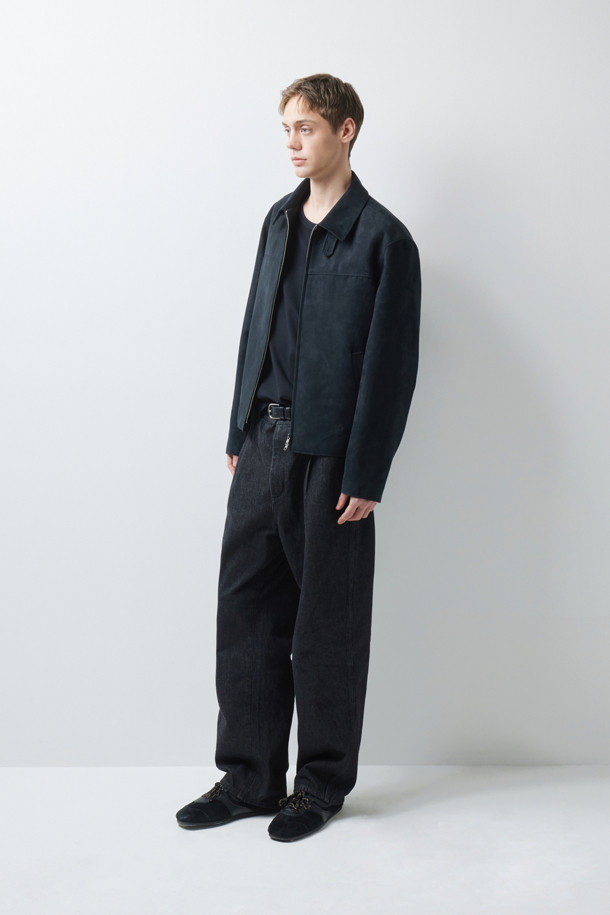 SUEDE CROP JACKET (247)_BLACK_2