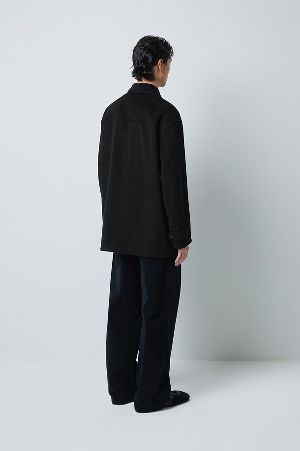 CASHMERE BLENDED 프렌치 워크 자켓 (247)_BLACK_3