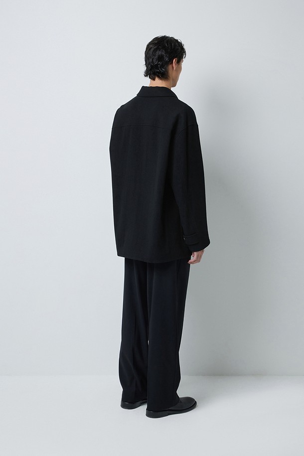 WOOL 프렌치 워크 자켓 (247)_BLACK_3