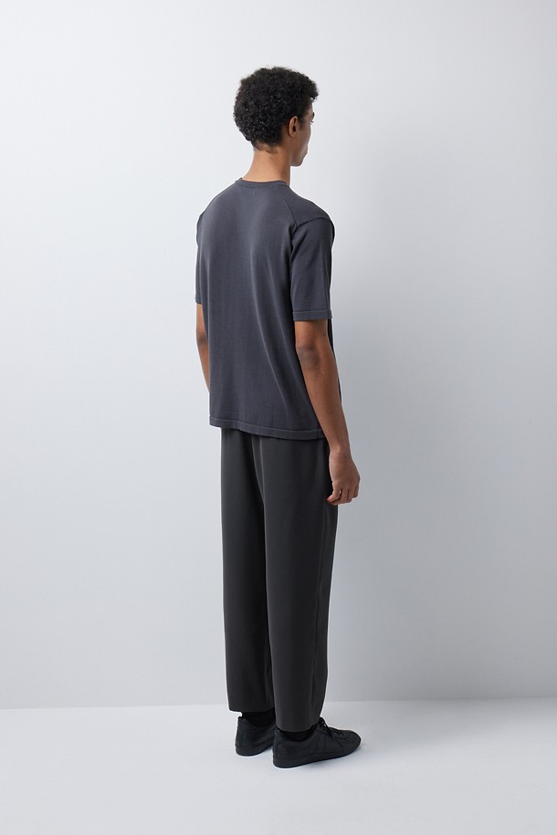 TEIJIN LUNALITE LOOSE TAPERED PANTS (247)_GREY_3