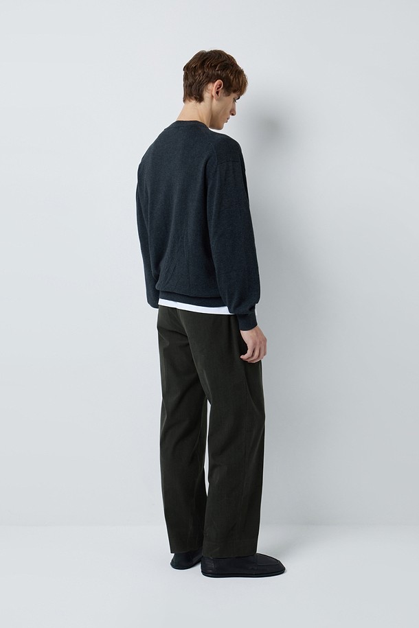 CORDUROY 세미 와이드 팬츠 (247)_GREY_3