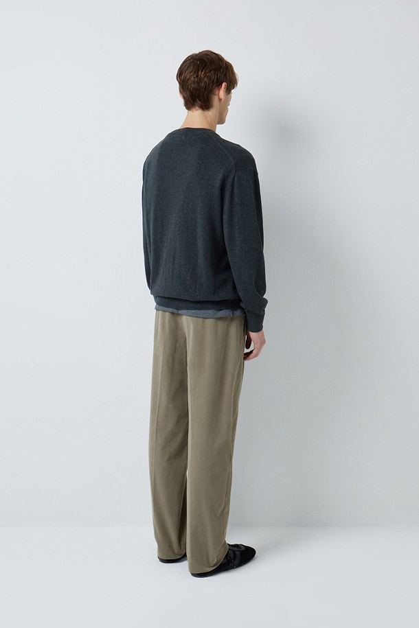 CORDUROY 세미 와이드 팬츠 (247)_GREY_3